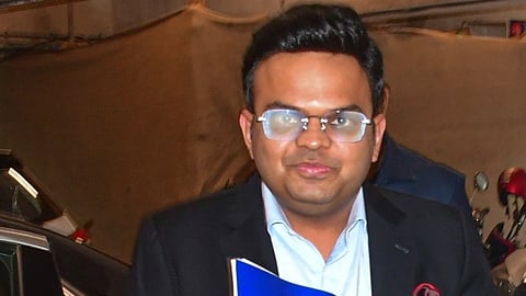 BCCI secretary Jay Shah arrives for a meeting between BCCI officials and IPL teams' owners at the board's head office in Mumbai, Wednesday, July 31, 2024.