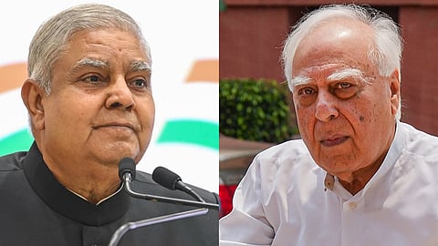 Rajya Sabha MP Kapil Sibal criticises Vice-President Jagdeep Dhankhar 