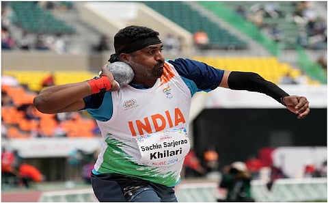 World champion Sachin Khilari wins silver in men's shot put (F46) in Paralympics  