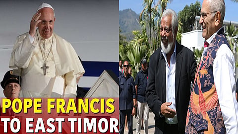 Pope Francis to visit East Timor today