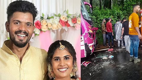 Shruti and her fiance Jenson (L)