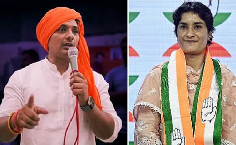 Haryana polls: Olympian Phogat to take on former commercial pilot Bairagi in Julana   