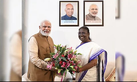 President Murmu greets PM Modi on his 74th birthday    
