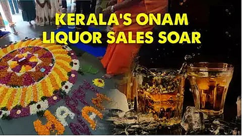 Liquor sales during Onam celebration