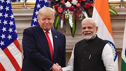 Former US President Donald Trump and PM Narendra Modi