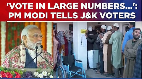 PM Narendra Modi urges people to vote in J&K