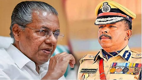 Kerala CM Pinarayi Vijayan and ADGP M R Ajithkumar