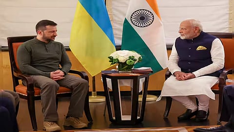 Ukraine President Volodymyr Zelenskyy and PM Narendra Modi