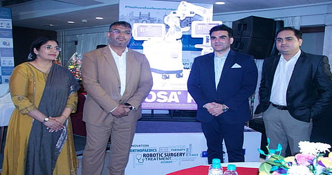 Renowned actor Arbaaz Khan  launched the advanced Rosa Surgical Robot System at Apollo Spectra Hospital in Mumbai