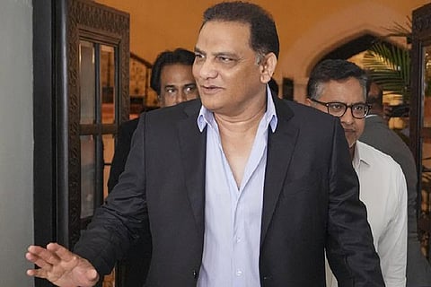 former India captain and Congress politician Mohammad Azharuddin