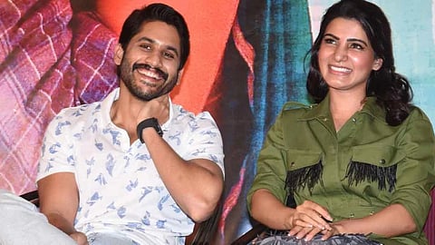 Actor Chaitanya , Samantha,