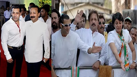 Baba Siddique with his political and Bollywood friends