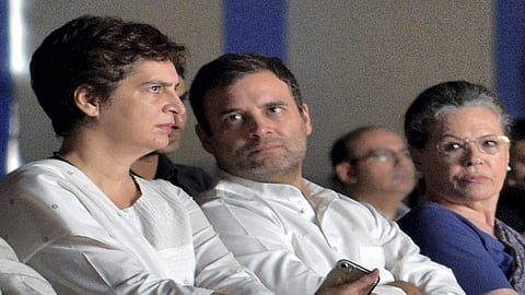  Priyanka Gandhi Vadra with Rahul and Sonia