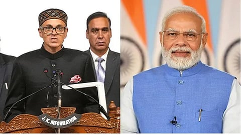JK CM Omar Abdullah and PM Narendra Modi