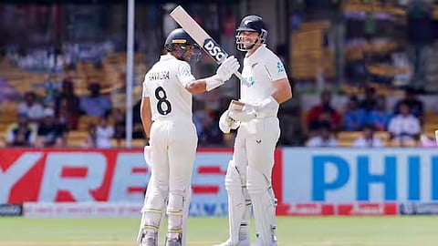 India reach 57/0 at tea after New Zealand''s 402 all out   