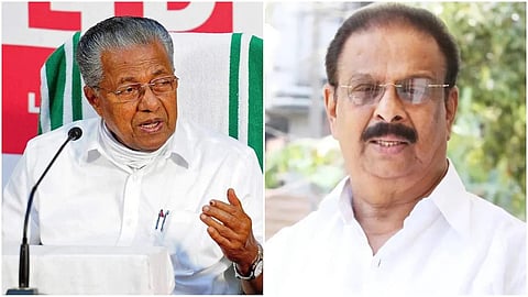 Kerrala CM P Vijayan and KPCC President K Sudhakaran