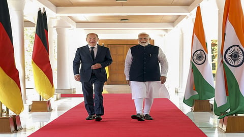 German Chancellor Olaf Scholz and PM Narendra Modi 