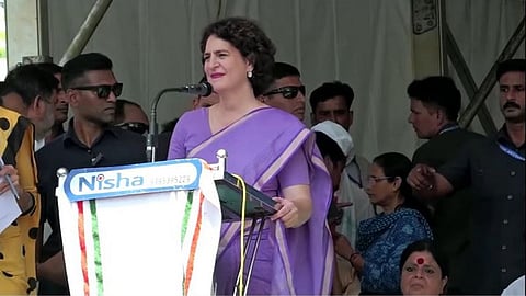 Priyanka Gandhi, Congress general secretary and UDF candidate for Wayanad bypoll