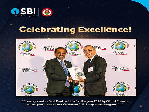 SBI named Best Bank in India for 2024 by Global Finance Magazine