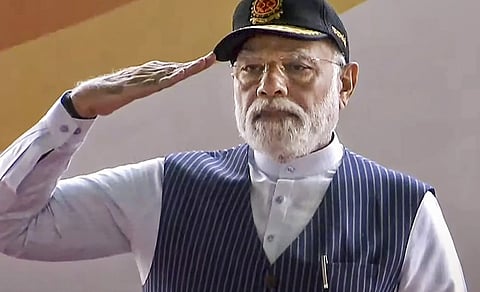 PM Modi greets soldiers on Infantry Day
