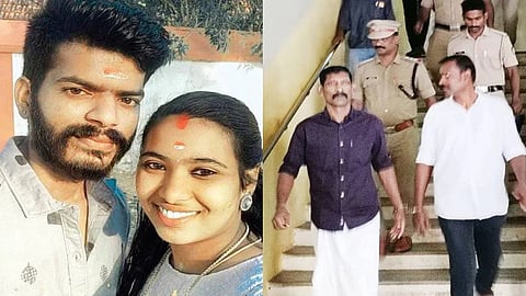 Anish & Haritha (L) and the convicts Prabhu Kumar & Suresh (R)