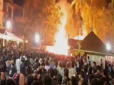 Temple fire mishap, Kerala