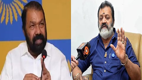 Kerala General Education Minister V Sivankutty and Union Minister Suresh Gop