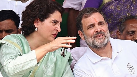  Priyanka Gandhi with Rahul Gandhi 
