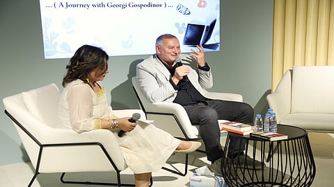 Booker Prize-winning author Georgi Gospodinov  at the Sharjah International Book Fair’s Forum 4