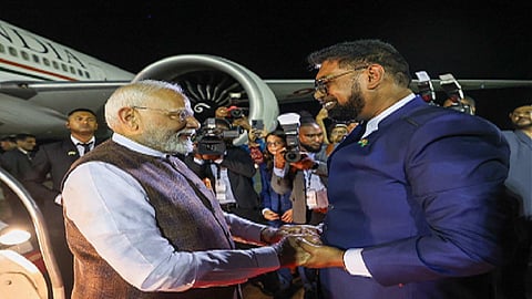 PM Modi arrives in Guyana on last leg of three-nation visit 