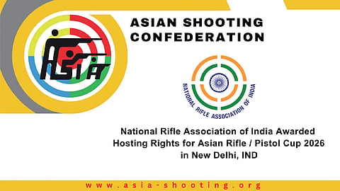 India to host 2026 Asian Rifle/Pistol Cup