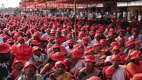 CPI protest near secretariat, Thiruvananthapuram