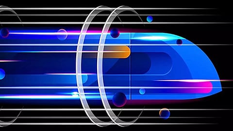 Hyperloop, a high-speed train that travels in a near-vacuum tube