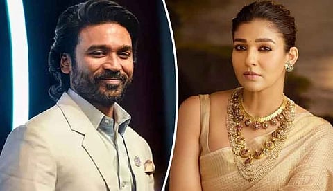  actor Dhanush,  Nayanthara