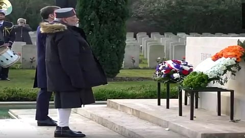 PM Modi visits Mazargues war cemetery, pays tribute to fallen Indian soldiers 