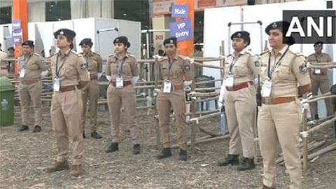 Around 2,500 female police personnel took charge of security, ensuring the mega event proceeded smoothly.