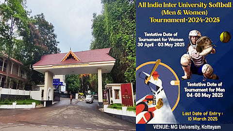 The MG University will be hosting the All India Inter University Soft Baseball tournament