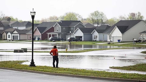 Torrential rain and flash flooding came Saturday for parts of the South and Midwest already heavily waterlogged