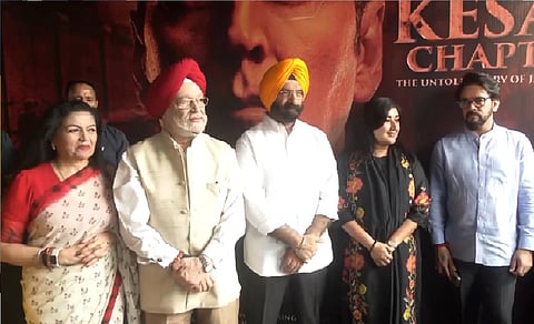 Union Minister Hardeep Singh Puri, Delhi CM Rekha Gupta attend special screening of 'Kesari Chapter 2' 