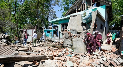 House of Aadil Thokar, main accused of Pahalgam terror attack destroyed in blast.