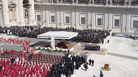 Thousands attend Pope Francis' funeral
