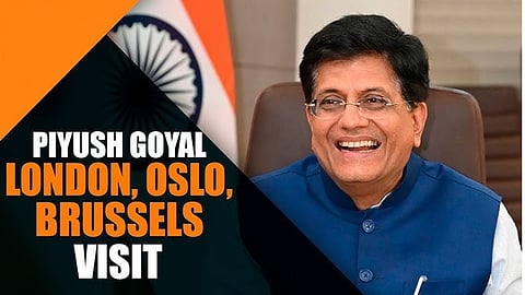 Piyush Goyal arrives in London