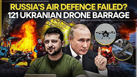 Russia downs 121 Ukrainian drones overnight