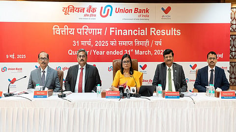 Union Bank of India at the press conference held in Mumbai 