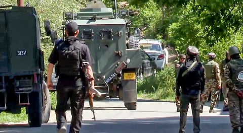 Security personnel undertake a cordon and search operation after getting specific input about the presence of terrorists.