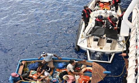 Cargo vessel sinks off Mangaluru, Coast Guard rescues six crew members