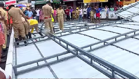 Iron roof blown off in Kerala's Thrissur amid strong winds; no injuries  