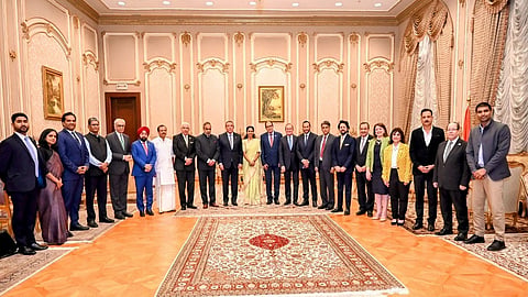 met Arab League Secretary-General Ahmed Aboul Gheit on Tuesday in Egypt 