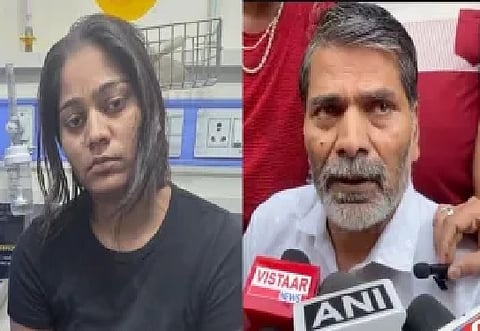  Sonam's and her  father Devi Singh Raghuvanshi 