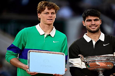 
Jannik Sinner  and Carlos Alcaraz 
